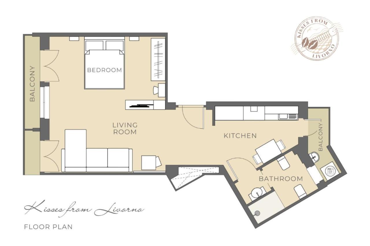 Kisses From Livorno Open Space Apartment - No Pets Allowed المظهر الخارجي الصورة